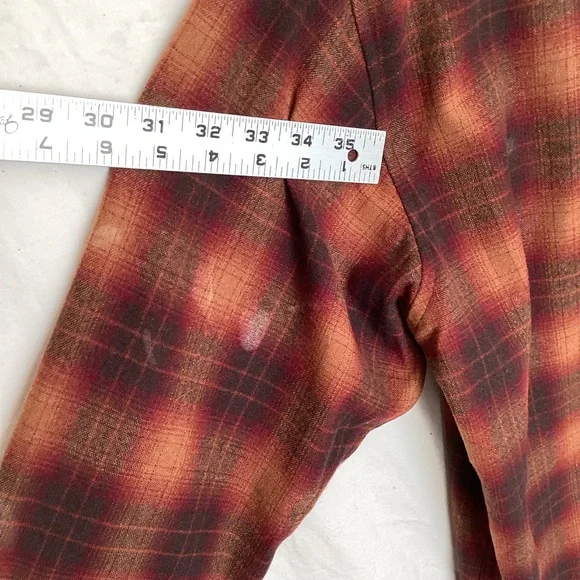 Vintage Pendleton High grade Western Wear Button Down wool button down shirt - Picture 14 of 14